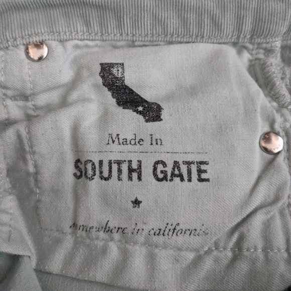 Ag Jeans Mint Green Stevie Slim Corduroys 26R - Picture 6 of 9